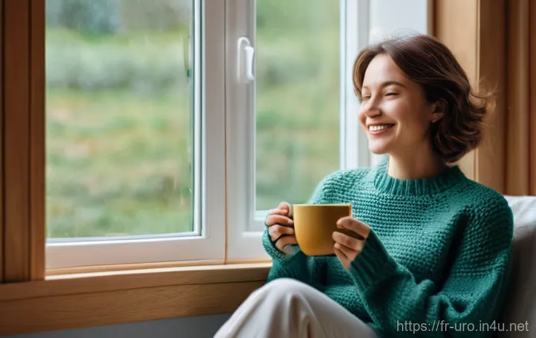 요로감염 예방을 위한 천연 차 추천 - A serene adult woman, dressed in comfortable, modest attire, is gently preparing a herbal infusion i...